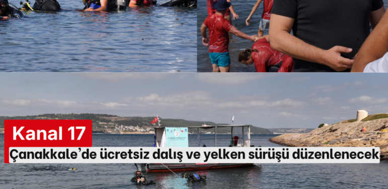 Çanakkale'de ücretsiz dalış ve yelken sürüşü düzenlenecek